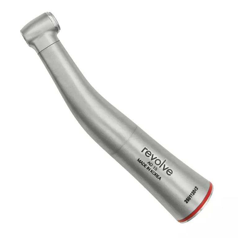 Revolve Contra Angle Electric Handpiece, 1:5, Push Button, Single Handpiece. 4-Port spray