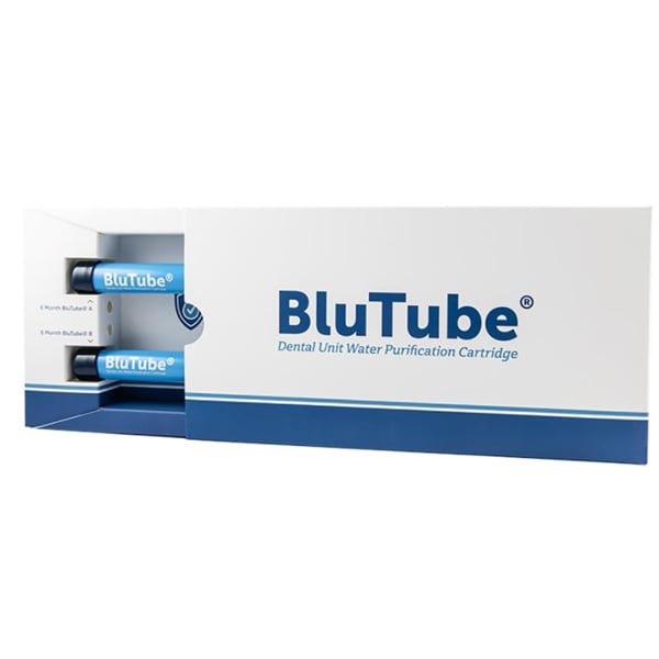 BluTube Dental Unit Water Purification Kit. Includes 2 x 6-Month Cartridges, automatic replacement