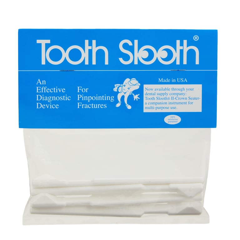 Tooth Slooth Fracture Detector, White 4/Pk. The simplest, most effective means available to detect
