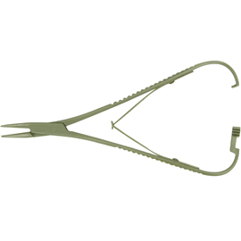 ProDent USA Elastic Placing Plier Mathieu Snag Free Double Spring Serrated Narrow Tip