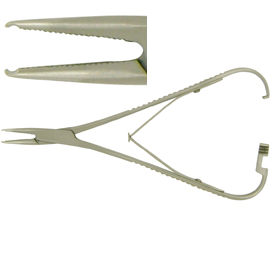 ProDent USA Elastic Placing Plier Mathieu Snag Free Double Spring With Hole Tip