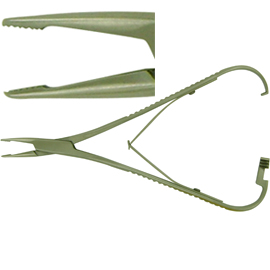 ProDent USA Elastic Placing Plier Mathieu Snag Free Double Spring With Half Tip