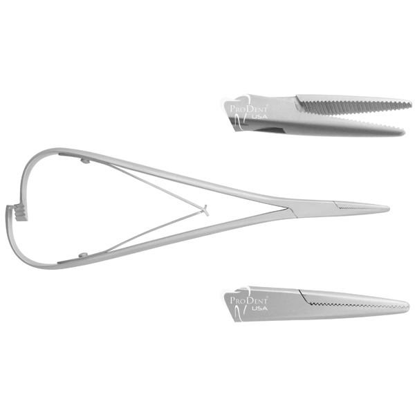 ProDent USA Straight, Narrow Tip Mathieu Pliers with Double Spring