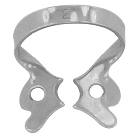 ProDent USA #2 Winged Rubber Dam Clamp, General Purpose for Premolars Lower, Single clamp
