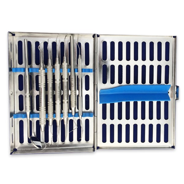 ProDent USA Prophy Set. Includes: Medium 7.5" x 5.5" x 0.75" Sterilizing Cassette with Explorer
