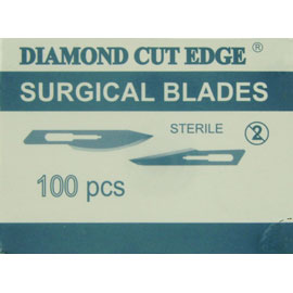 ProDent USA #10 Sterile Stainless Steel Surgical Scalpel Blade, Box of 100 blades