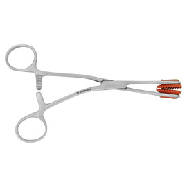 ProDent USA 6.25" Young Tongue Holding Forceps with Rubber Tips
