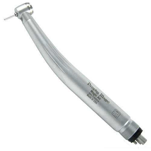 Magic Air High Speed Pedo head handpiece, 4-hole connection, 420,000 rpm. Features laser balanced