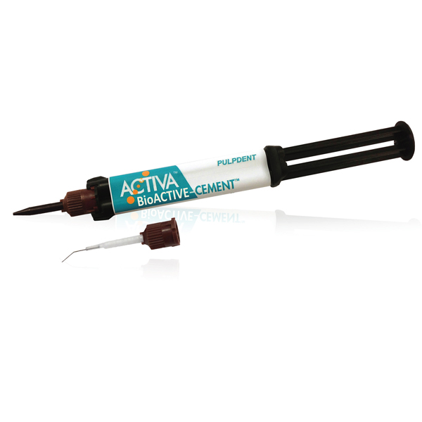 ACTIVA BioACTIVE CEMENT Single Pack: 5mL/7gm syringe Translucent shade, 20 automix tips