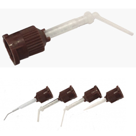 Activa Automix Tips with Long Narrow Intraoral Tips 20/Pk. Brown/Clear. *For use with 2.5ml, 5ml