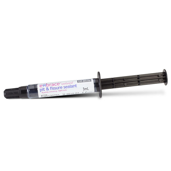 Embrace WetBond Pit & Fissure Sealant - Off-White, 1 - 3 ml Syringe. Hydrophilic, moisture