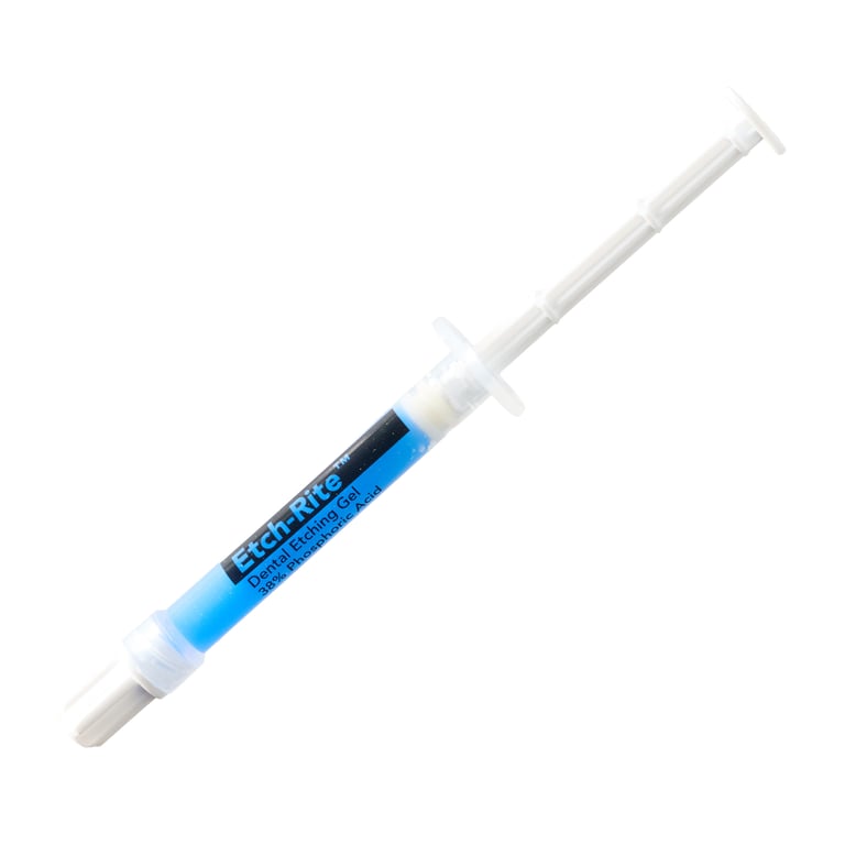 Jade Blue Etchant Gel, Mini Bulk Kit: 25 x 1.2ml Syringes & 50 Pre