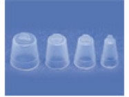 HardCore Core Forms - Assorted Sizes, Clear Plastic with a Tab on the top. Box of 64