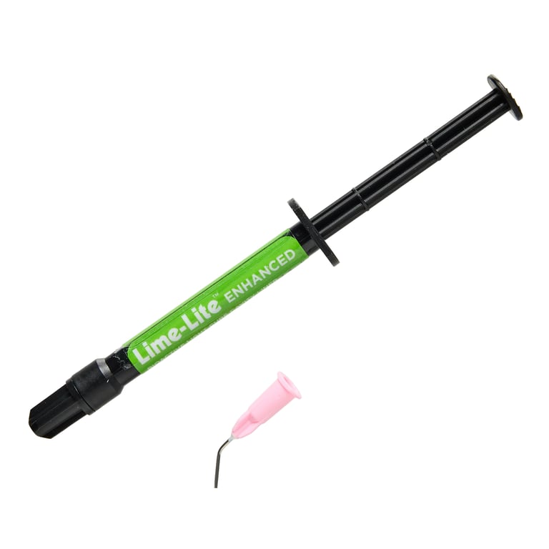 Lime-Lite Enhanced Cavity Liner, 1 - 3 mL Syringe. Moisture Tolerant, Light-Cure, Radiopaque
