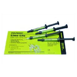 Lime-Lite Cavity Liner/Base Material, Light-Cure Fluoride Releasing Radiopaque, Complete Kit: 4