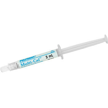 Multi-Cal Calcium Hydroxide Paste, 1 - 3 mL Syringe. Smooth, creamy calcium hydroxide preparation