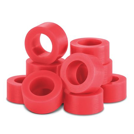 Pulpdent Red Silicone Color Code Instrument Rings 60/Bx. Large size: 7/32" ID X 5/32" wide