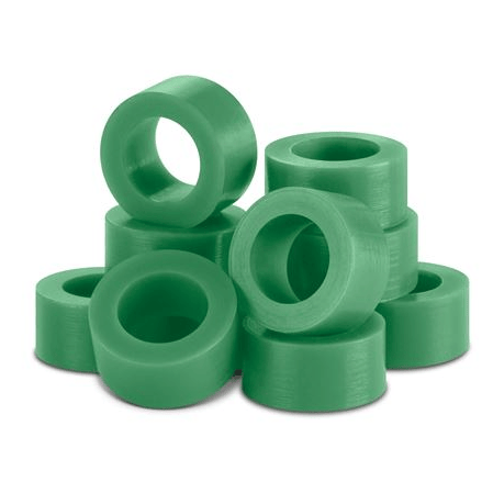 Pulpdent Green Silicone Color Code Instrument Rings 60/Bx. Large size: 7/32" ID X 5/32" wide