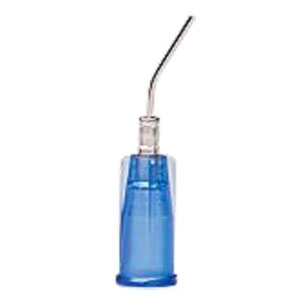 Pulpdent Pre-Bent applicator tips, Dark Blue, 22G x 1/2", 20/pk. Luer lock. For use