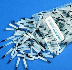 Pulpdent 15/16" (24 mm) Brush Tips, package of 500 tips and 2 handles