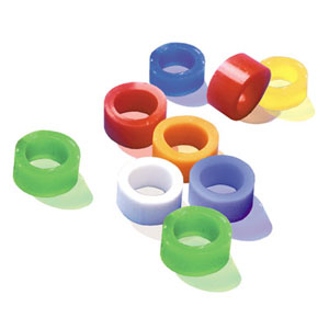 Pulpdent Assorted Color Coded Silicone Rings, Safe for All Types of Sterilization, Box of 100
