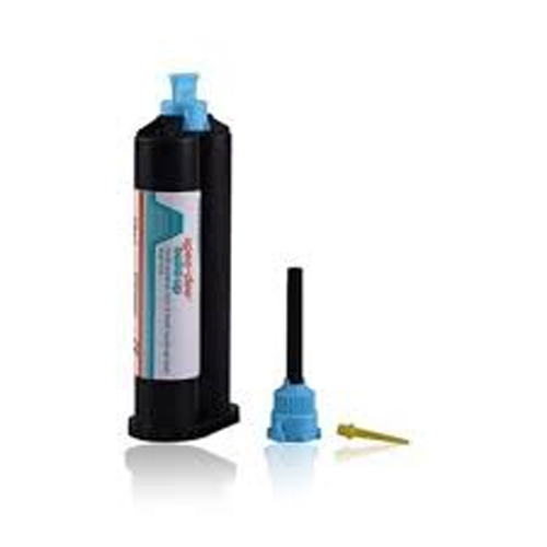 Spee-Dee Build-Up, 50mL automix cartridge & 30 mix tips. Dual cure, radiopaque, fluoride-releasing
