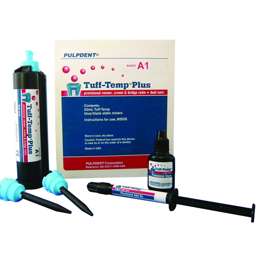 Tuff-Temp Plus A1 Cartridge Kit. Provisional Veener, Crown and Bridge Resin, Dual Cure - 50 mL