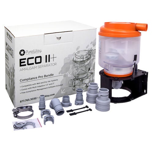 PureWay ECO II + ECO II + Amalgam Separator for 1-10 Chairs Complete Kit. Higher flow rate