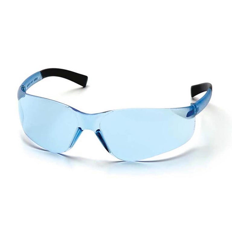 Ztek Child 103mm Safety Glasses, Scratch-Resistant, Blue, 1/Pk. Mini design suited for slimmer