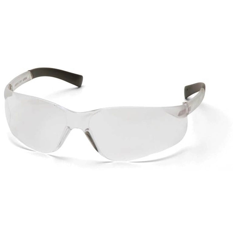 Ztek Adult 110mm Safety Glasses, Clear, 1/Pk. Features integrated nosepiece and soft, non-slip
