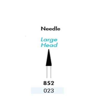 Quala FG #852 023 Needle Single Use Diamond, Coarse Grit, pack of 10 diamonds
