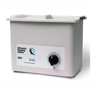 Quala 5002 Ultrasonic Cleaner w/ timer, Dimensions: 9 3/8" x 5 3/8" x 4" capacity: 3 3/8 quarts