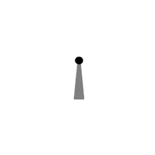 Quala #4 RA (Right Angle) Latch Round Carbide Bur. Package of 10 Burs