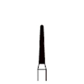 Quala FG 856-014 Coarse, Round End Taper, Single Use Diamond Bur, 10/Pk