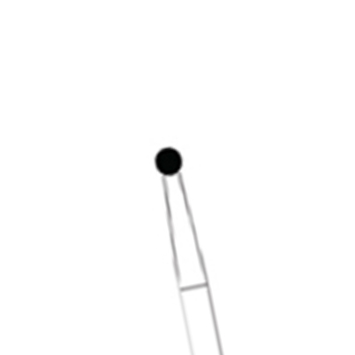 Quala FG #801 014 Round Single Use Diamond, Coarse Grit, pack of 10 diamonds