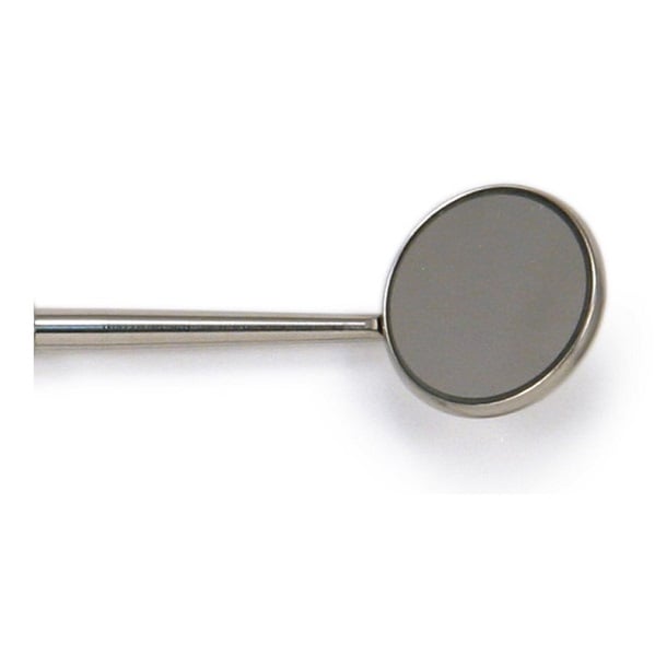 Quala #3 Mirror Cone Socket Front Surface, Stainless Steel, Box of 12 Mirrors