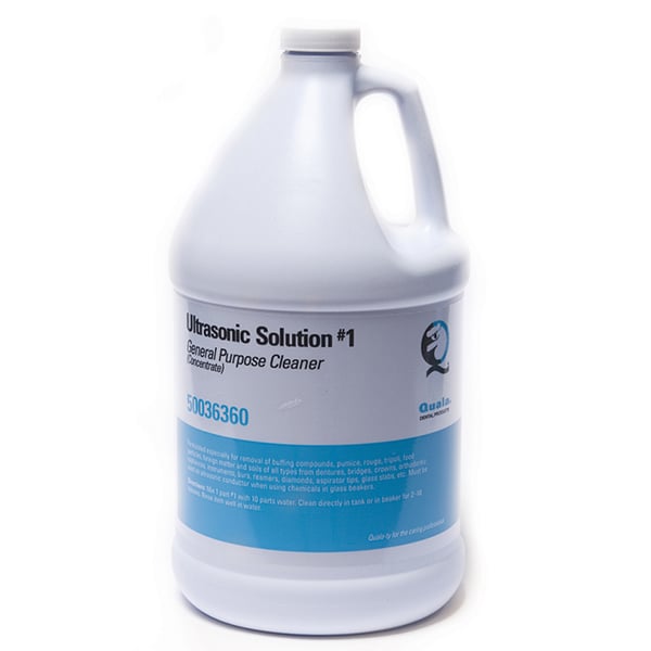 Quala General Purpose Ultrasonic Solution, 1 Gallon. Low foaming solution formulated to remove