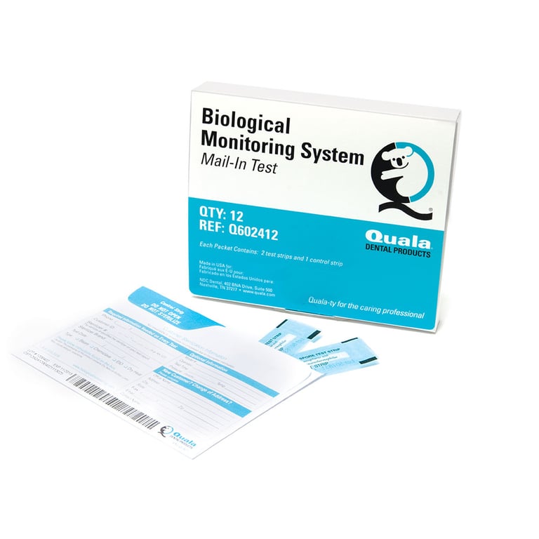 Quala Biological Monitoring Mail-In (12-Pack) Value Test Strips, Includes: 2 Strip Test (2 test