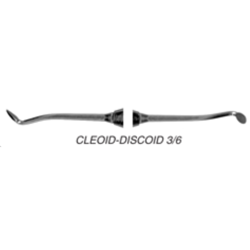 Quala #3/6 Large Cleoid-Discoid Carver with 1/4" round standard handle