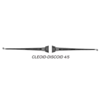 Quala #4/5 Small Cleoid-Discoid Carver with 1/4" round standard handle