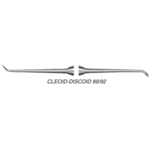 Quala #89/92 Medium Discoid-Cleoid Carver with 1/4" round standard handle