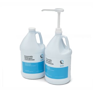 Quala Enzymatic detergent liquid concentrate, spearmint scented, one gallon bottle