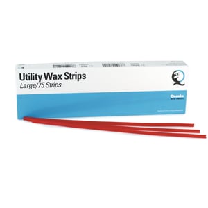Quala Utility Wax Square Ropes Red, box of 55 ropes