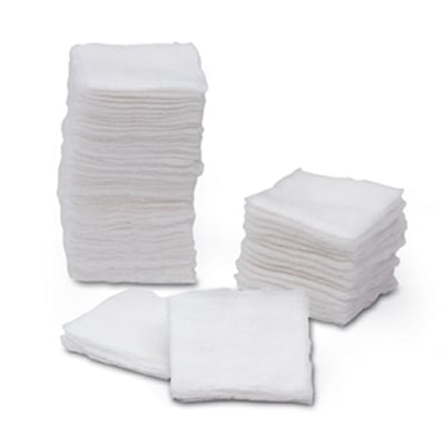 Quala 2" x 2" Non-Sterile Cotton Filled Sponges, Case of 5000