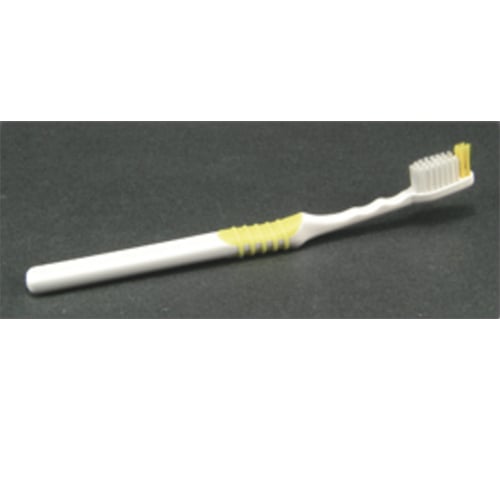 Quala Adult Angled Opaque Toothbrushes, 38 Tufts, Soft, Angled handle with Tapered brush head