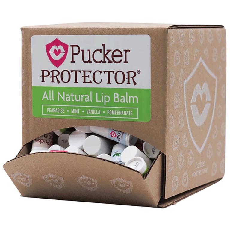 Pucker Protector Naturals Lip Balm, Assorted Flavors, 120/Pk. Features an all-natural formula