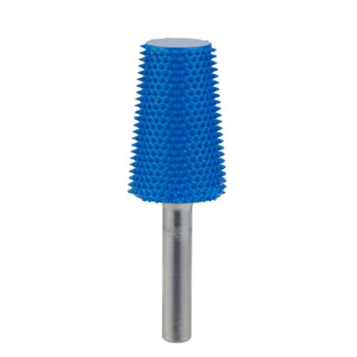 Ray Foster Saburr Tooth %Taper Cylinder, Coarse, Blue 3/4" Dia. at Base x 1-1/4" length