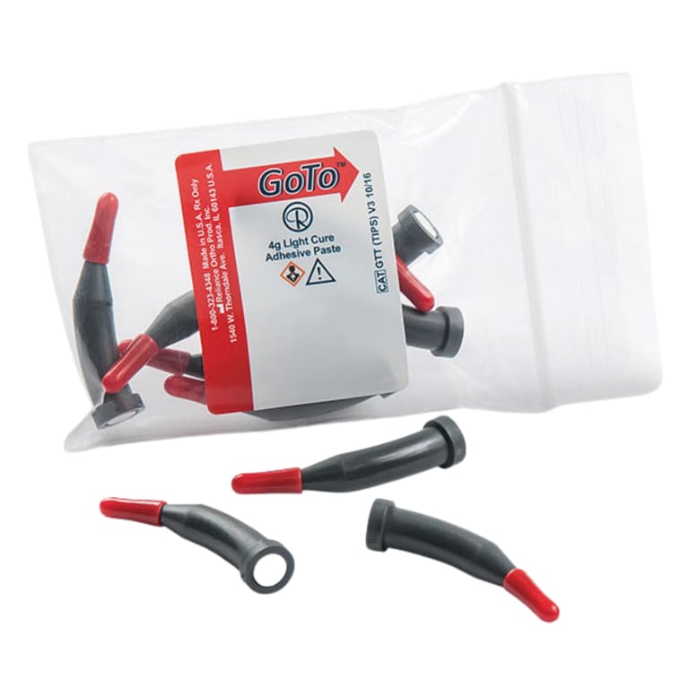 Reliance GoTo 4g Light Cure Orthodontic Adhesive Paste in Tips, 10/Pk. Same adhesive supplied