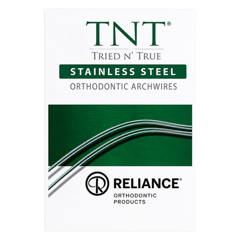 Reliance TNT .014 Stainless Steel Archwire, D-Form Lower, 25/Pk. For working and finishing stages