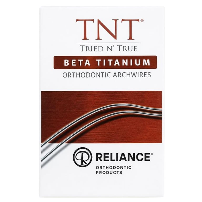 Reliance TNT .016 x .022 Beta Titanium Archwire, D-Form Lower, 10/Pk. For intermediate